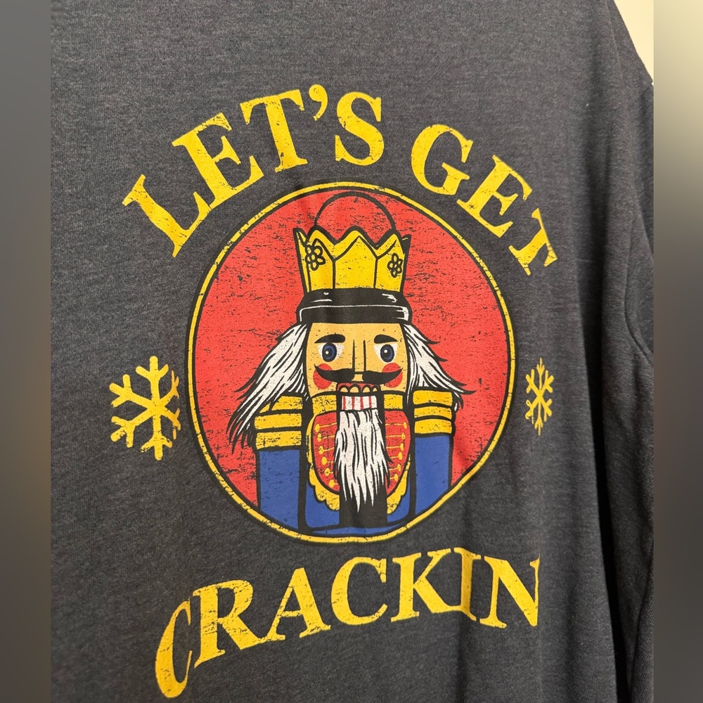 NWOT Nutcracker Let’s Get Crackin’ Holiday Christmas Sweatshirt XL - Picture 8 of 9